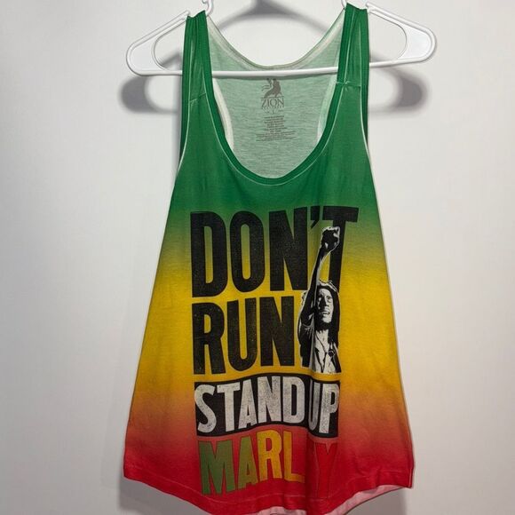 Zion Rootswear Green, Yellow, and Red Tank Top - Picture 1 of 9